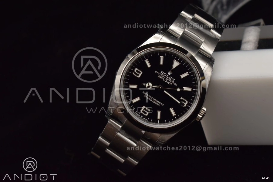 Explorer SS 124270 Dial DD3230 on 904L Steel 1:1 Best Black VSF Edition 36mm Bracelet 1120